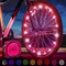 Activ Life LED Bike Wheel Lights with Batteries Included, Get 100% Brighter and Visible from All Angles for Ultimate Safety & Style (1 Tire Pack, Pink)